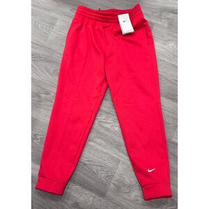 Nike Therma-FIT Kids Training Pants XL Red Athletic Joggers Standard Fit